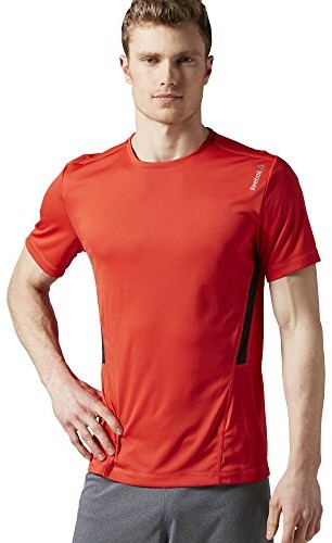 Reebok mężczyzn wyrażeniem Tech Top T-Shirt, czerwony, L AY2413_L