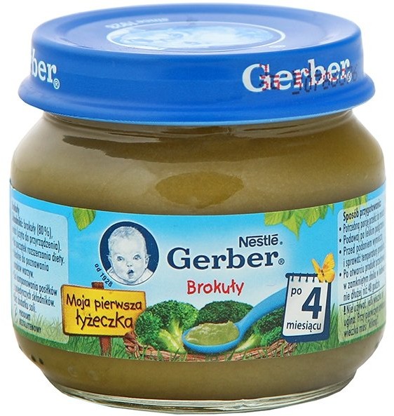 Gerber Brokuły, 80g, 4m+