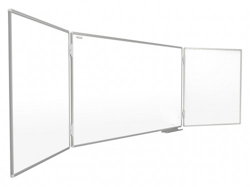 Allboards tryptyk Tablica biała szkolna suchościeralna magnetyczna typu 100x200