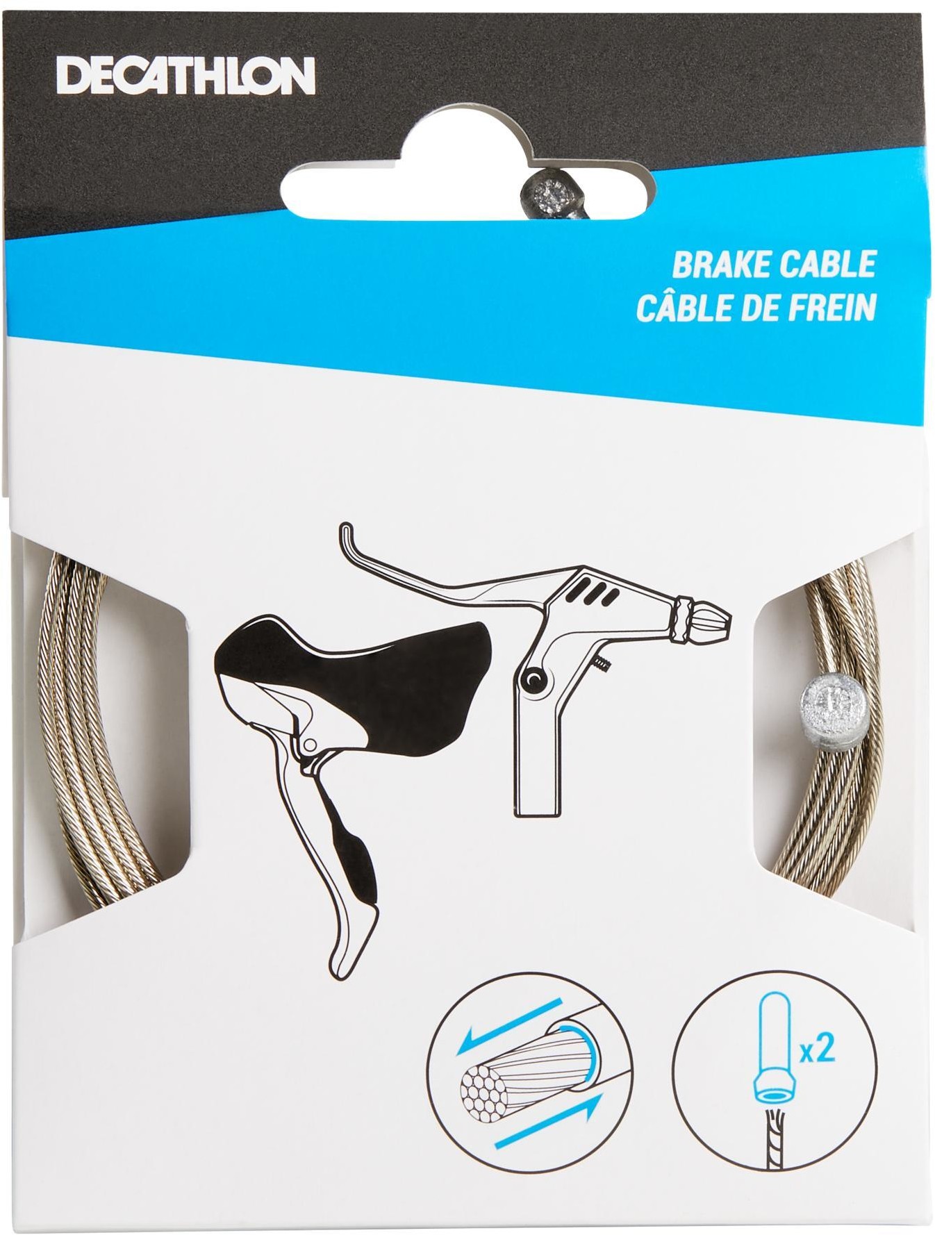 BTWIN Uniwersalna linka hamulcowa ANTI FRICTION Unisex  3608409844002