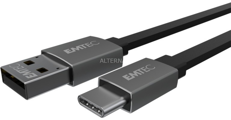 Emtec T700C kabel USB 1,2 m USB A USB C Czarny