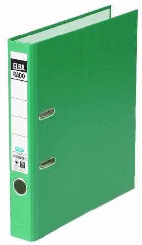 Elba teczka rado brillant DIN A4, 5-częściowy pakiet, wysokiej jakości plik folder szczelinowy wąski zielony 100023124