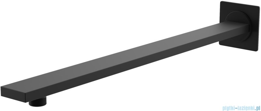 KOHLMAN Kwadratowe ścienne ramię do deszczownicy 40cm czarny mat WQEB