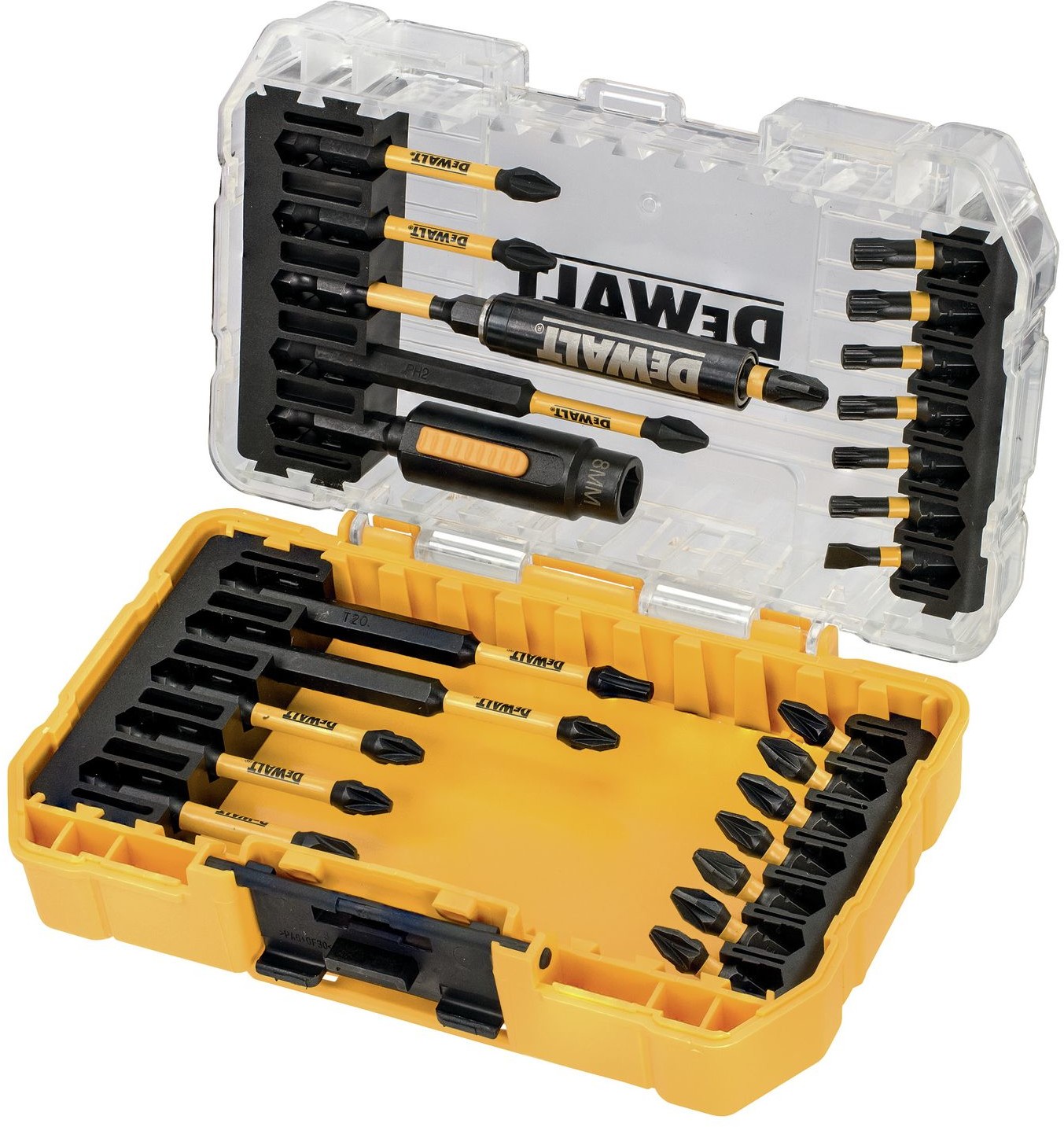 DeWALT zestaw 25 szt. końcówek udarowych 1/4