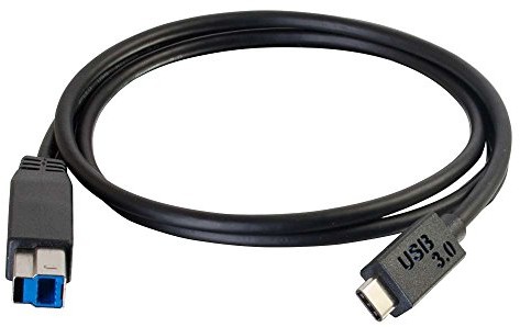 C2G Kabel do drukarki USB 3M, USB-C na USB-B 3.0 (USB 3.1 Gen 1) przewód C na B. Kompatybilny z drukarkami i skanerami od HP, Epson, Brother, Samsung, Cannon i wszystkimi innymi urządzeniami USB C/B 88867