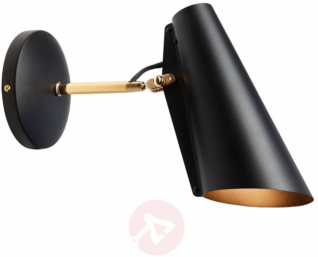 Northern Lighting Czarny spot BIRDY w stylu retro