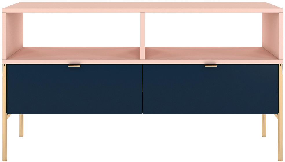 SELSEY Szafka RTV Lesari granatowo - różowa