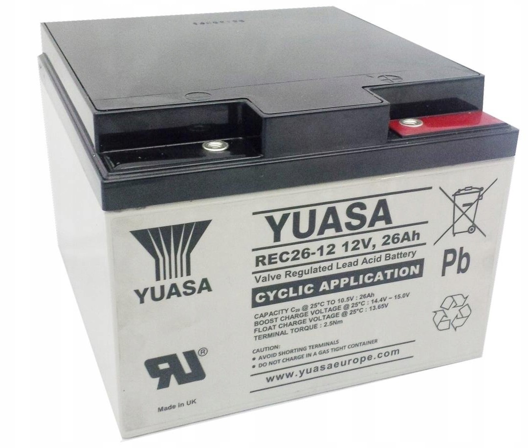 Akumulator 24 26Ah 12V REC26-12 zastępuje NPC24-12