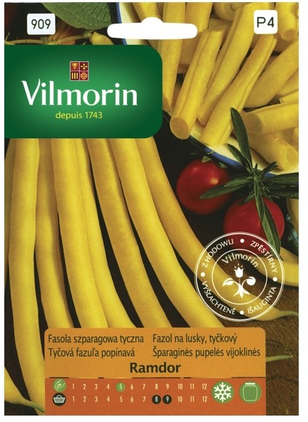 Vilmorin Nasiona fasola szparagowa żółta Ramdor