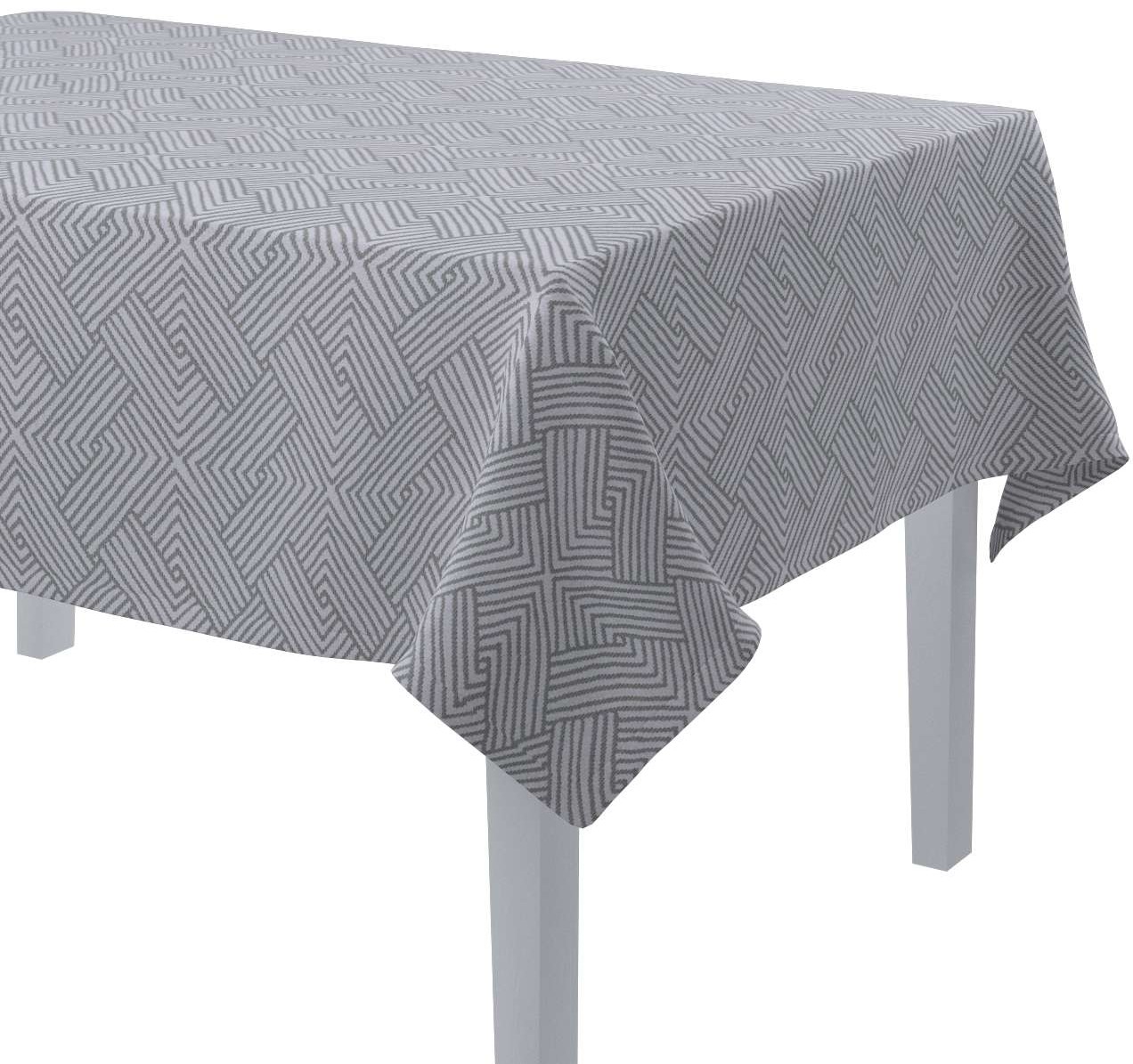Dekoria Obrus prostokątny szare wzory geometryczne 130 × 130 cm Sunny 420-143-45