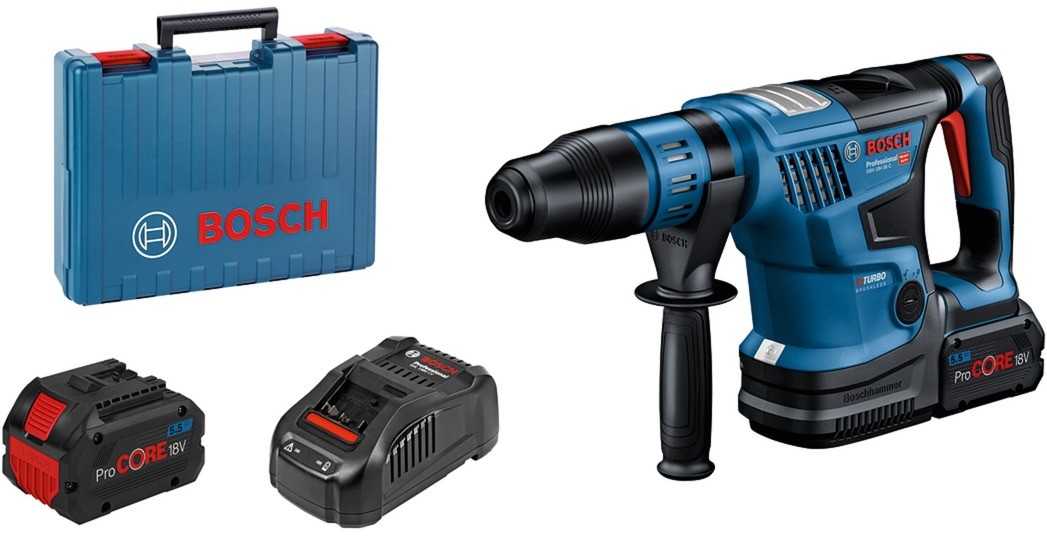 Bosch GBH 18V-36 C Professional 500 RPM SDS Max 5,1 kg Czarny, Niebieski, Wiertarka udarowa 4059952567310