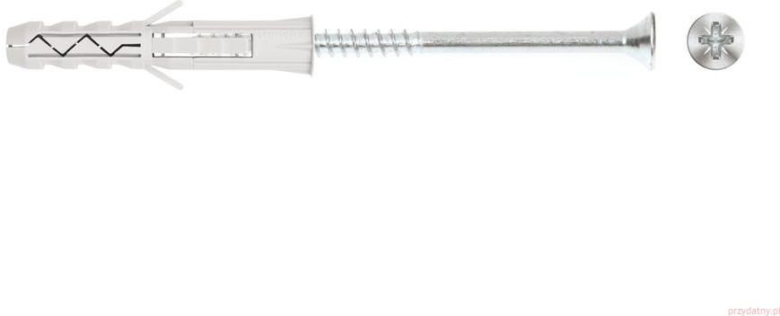 WKRĘT-MET Kołek rozporowy z wkrętem do drewna KRX 6x60mm KRX-06060