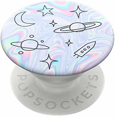 PopSockets PopSockets PopGrip - Rozkładany uchwyt i podstawka do telefonów oraz tabletów z wymiennymi krążkami PopTops - Space Doodle 800410