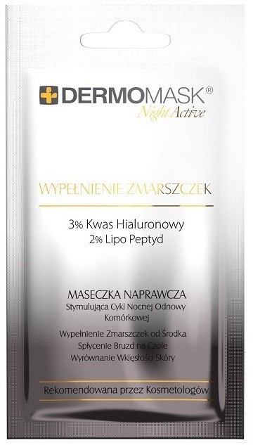 Lbiotica BIOVAX L`BIOTICA Dermomask Night Active Maseczka naprawcza na twarz - Wypełnienie Zmarszczek 12ml 133162