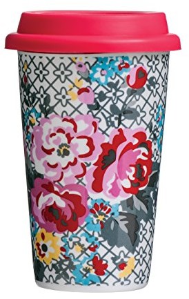 Premier Pippa Mug podróż ciepła, z pokrywką, porcelana/silikonowe, kolorowa, 330 ML 0722871