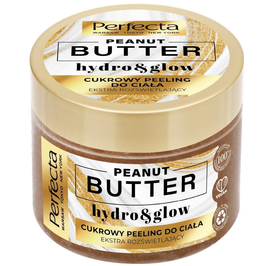 Perfecta DAX Peanut Butter Cukrowy Peeling do ciała - extra rozświetlający 300g 126640