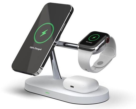 TECH-PROTECT indukcyjna A12 3w1 MagSafe 15 W Biała |