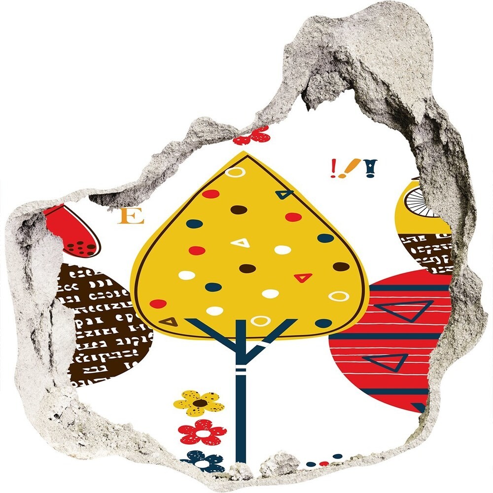 Wallmuralia.pl Samoprzylepna naklejka na ścianę Sowy na drzewie