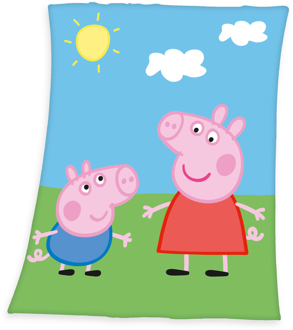 Koc dziecięcy Świnka Peppa, 130 x 160 cm