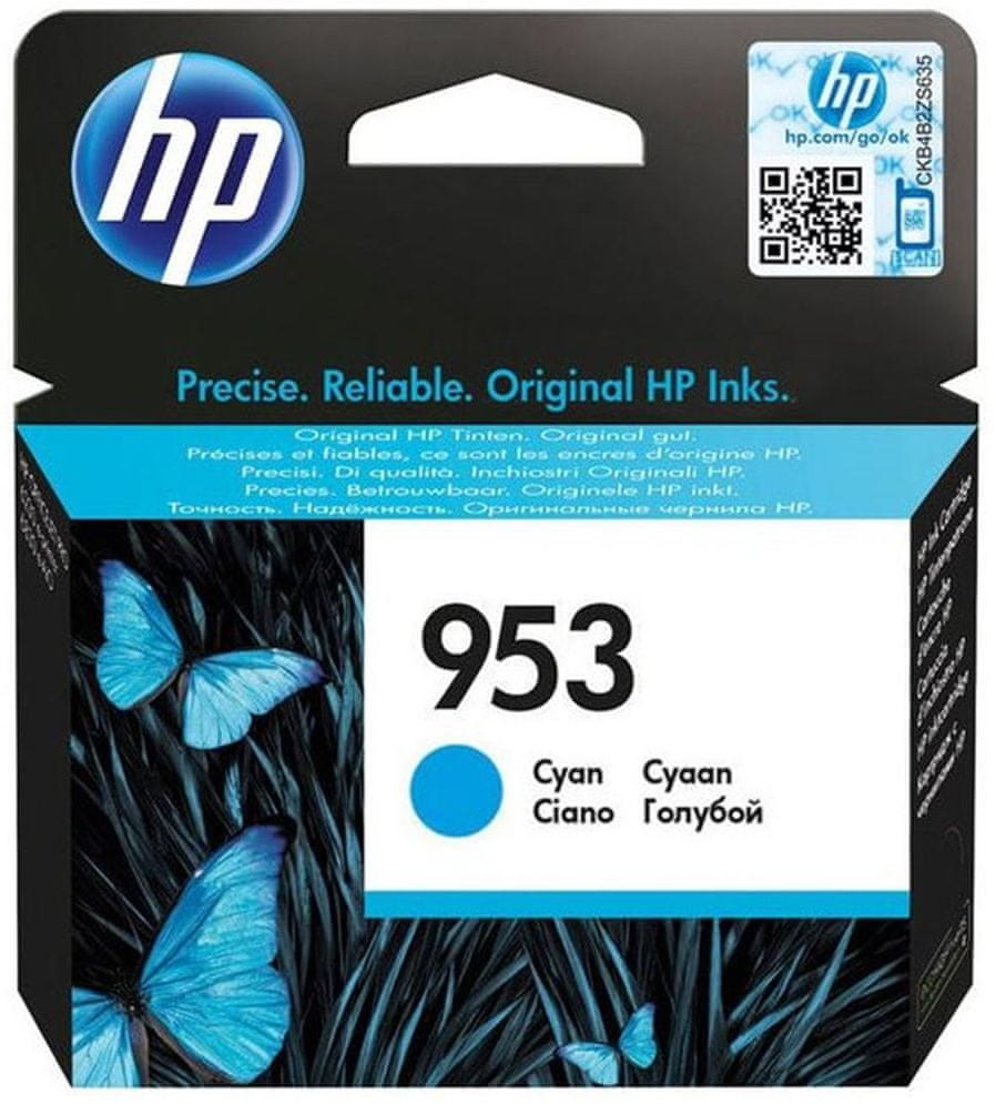 HP Tusz 953 cyan | 700 str | OfficeJet Pro 8210/8218/8710/8715/8720/8725/8730 (F6U12AE)