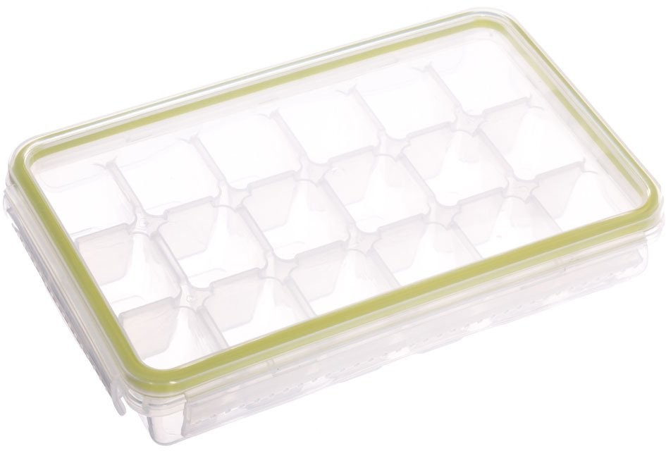 Cool Pojemnik na kostki lodu foremka z zamknięciem na klik kolor zielony 136091-green