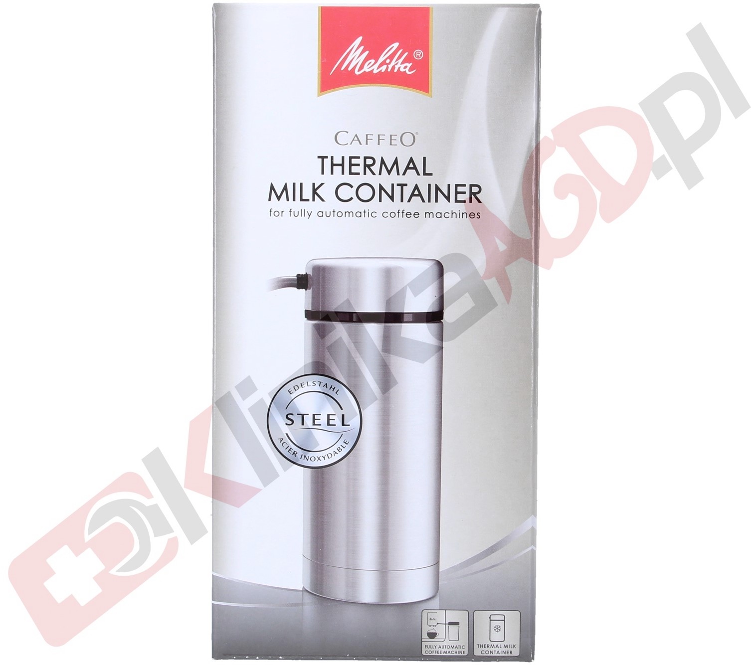 Zdjęcia - Akcesoria do ekspresów do kawy Melitta Pojemnik na mleko ze stali nierdzewnej 0,5L 
