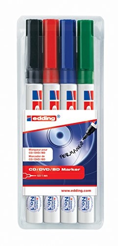 Edding 4  8400  4 CD/DVD/BD marker 8400, 0.5  1 MM, sortowane 3832000
