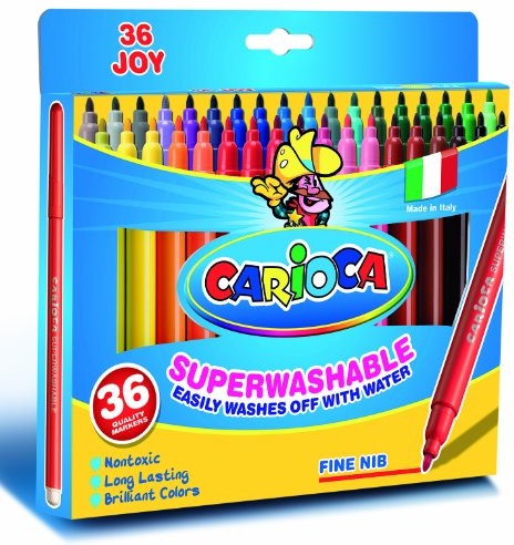 Carioca Joy Super Washable felt Pen, zmywalny z delikatnej koronki, 36 sztuki D36S
