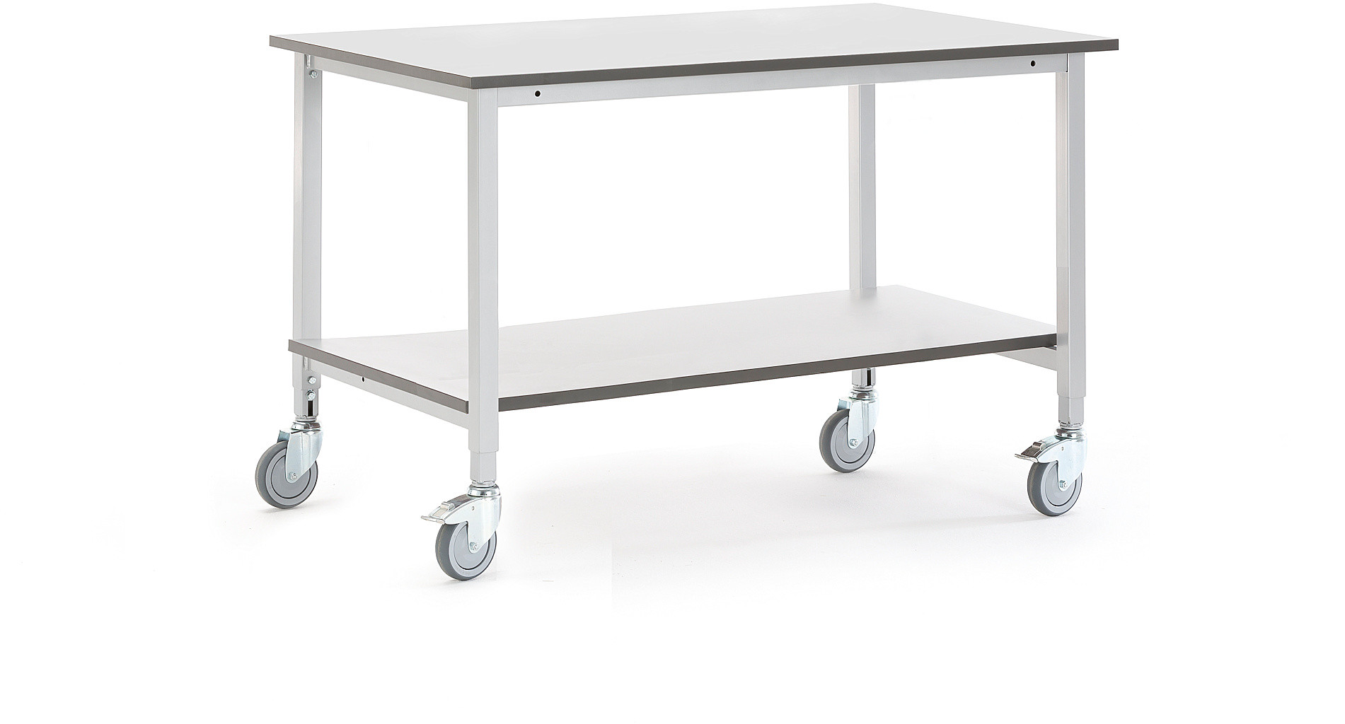 AJ Mobilny stół roboczy z dolną półką 1200x800mm szary 2740751