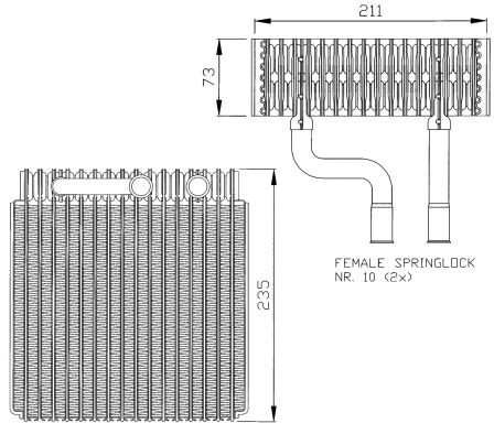 NRF Parownik, klimatyzacja NRF 36073