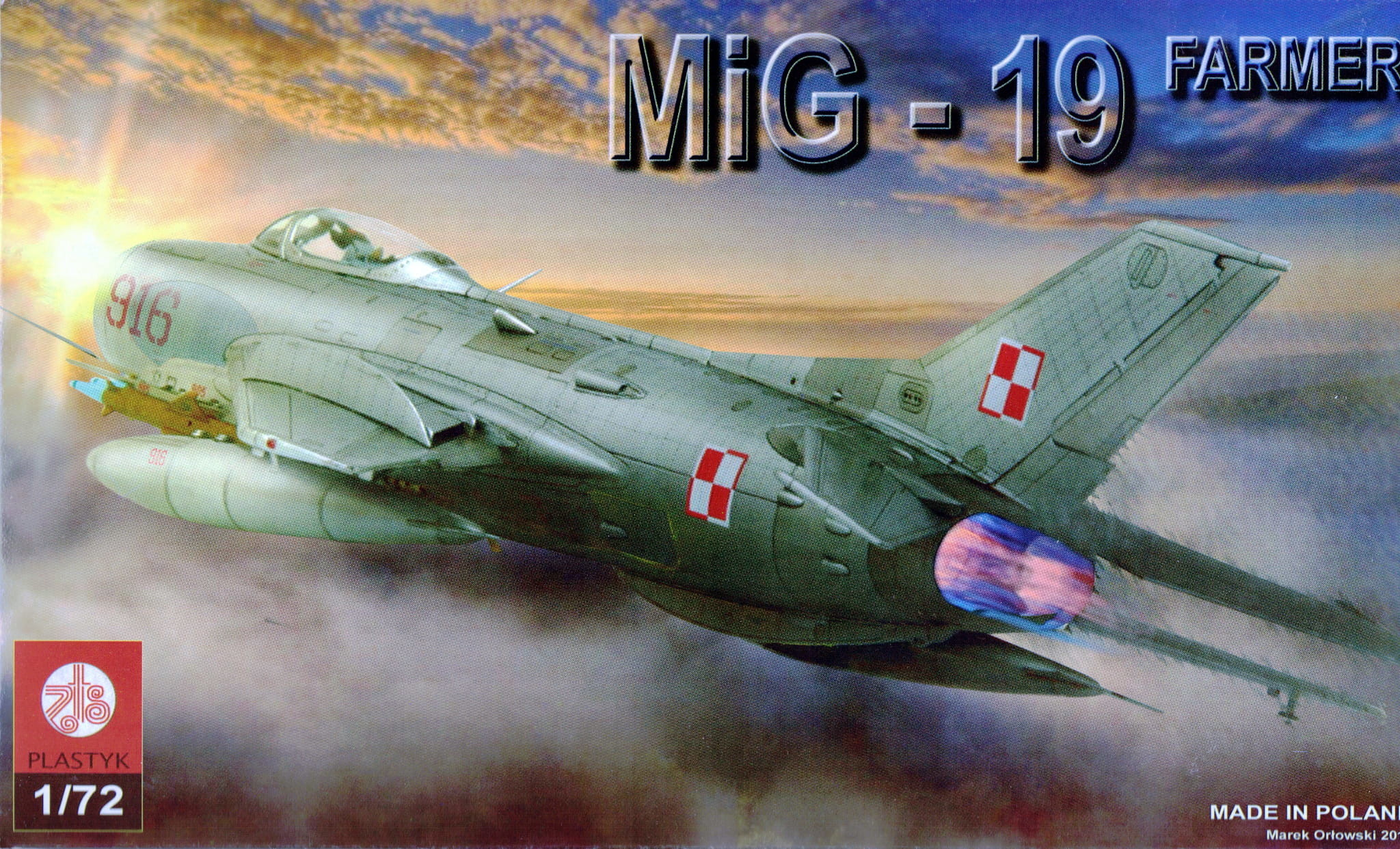 Plastyk ZPT model Samolotu MiG-19 FARMER