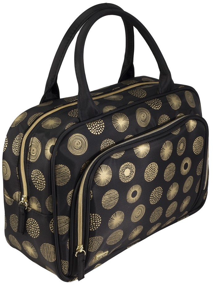 REED REED KOSMETYCZKA TOREBKA CZARNO-ZŁOTA