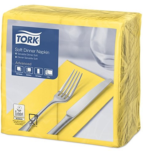 Tork 470251 serwetki Soft Dinner, żółty 470252