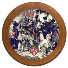 Atrix Zegar drewniany rondo Powstanie Styczniowe ATW301PST