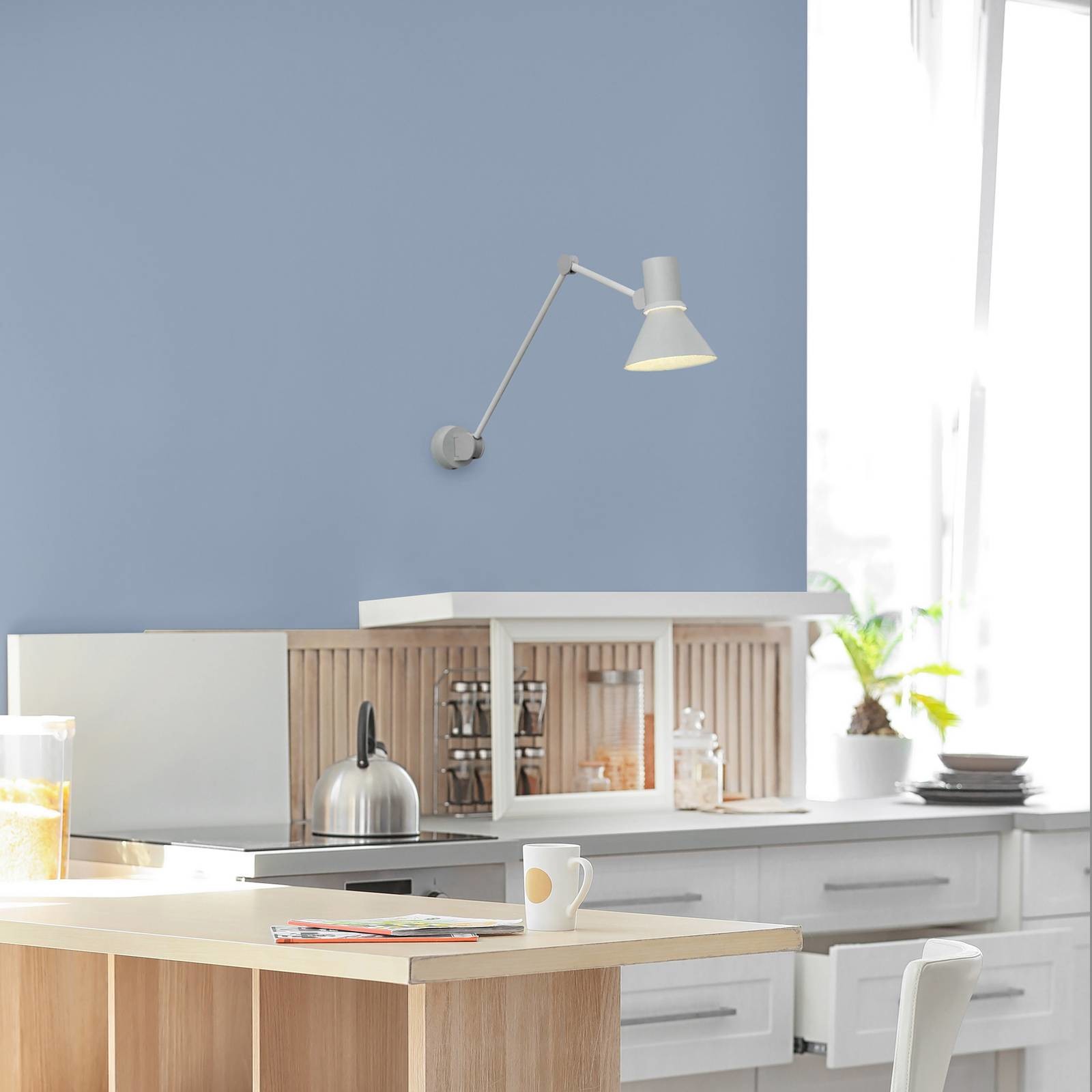 Anglepoise Type 80 W3 kinkiet, szarość mgły