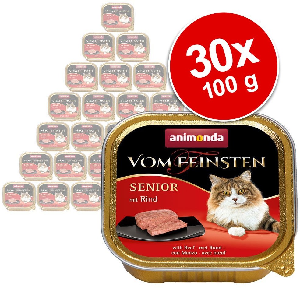 Animonda Zestaw vom Feinsten Senior, 30 x 100 g - Z drobiem