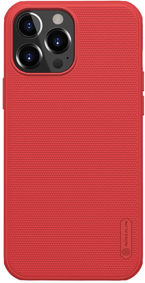 Nillkin Super Frosted Shield Pro wytrzymałe etui pokrowiec iPhone 13 Pro Max czerwony hurtel-75192-0