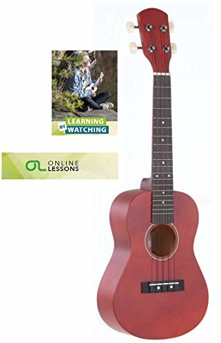 GEWApure GEWApure Concert Ukulele Almeria getönte Mattlackierung, JETZT mit gratis Online Lesson (Online Unterricht für Musiker) PS512832