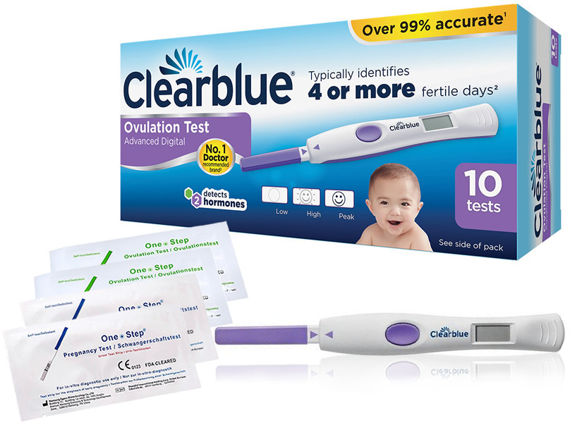 CLEARBLUE cyfrowy test owulacyjny DUAL 10szt. +4p