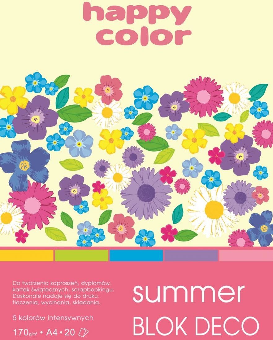 GDD Blok A4/20K Deco Summer 170g HAPPY COLOR