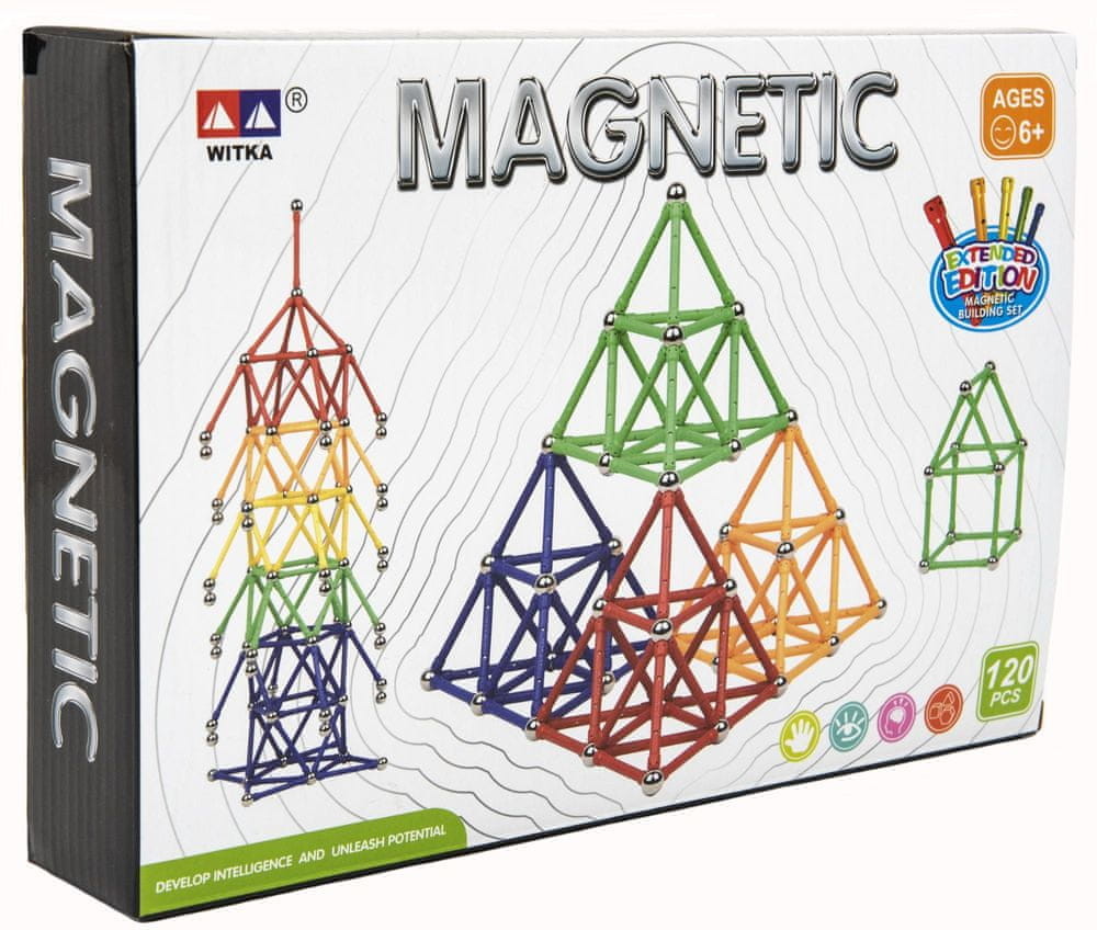 Teddies Zestaw magnetyczny 120 szt