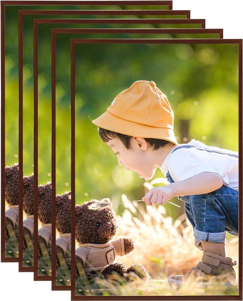 NA vidaXL Ramki zdjęcia 5 szt. ścienne lub stołowe 70x90 cm MDF 332237