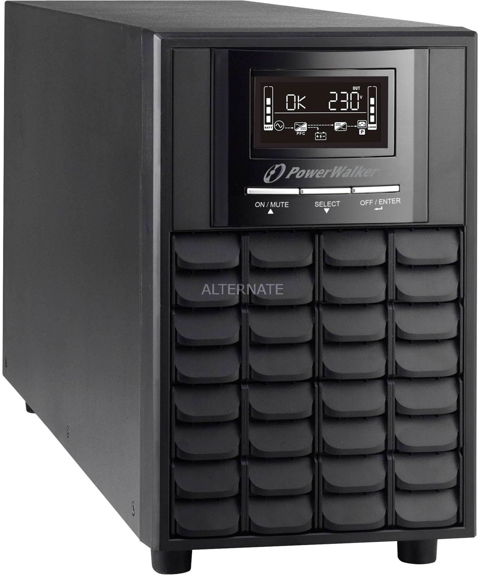 BlueWalker VI 2000 CW zasilacz UPS Technologia line-interactive 2000 VA 1400 W 8 Gniazdo(a) sieciowe