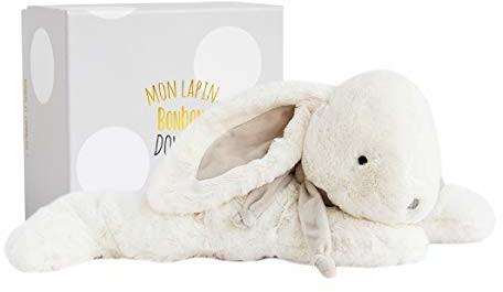 Unbekannt Doudou ET compagnie 1249 Lapin materiału na cukierki zając z pudełko, 75 cm, taupe