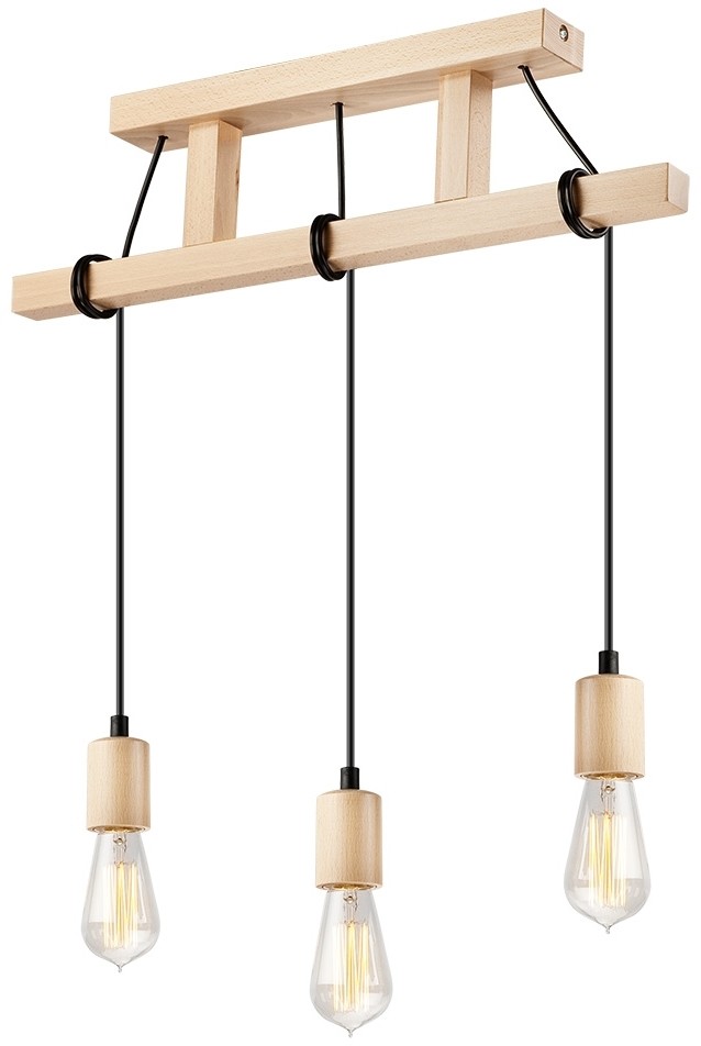 Lamkur Żyrandol na lince LEON 3xE27/60W/230V