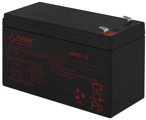 AGM PULSAR Akumulator 12V 7Ah HPB7-12 HPB7-12