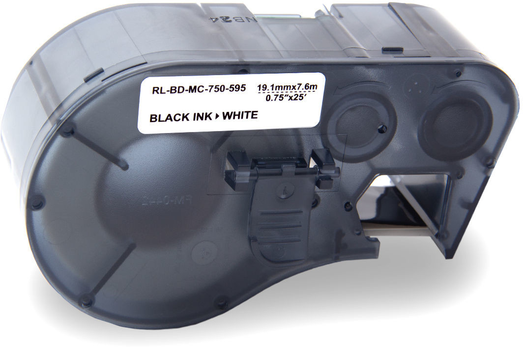 Фото - Папір Brady MC-750-595-WT-BK / 143372, Labelmaker Tape, 19.05 mm x 7.62 m, czarn 