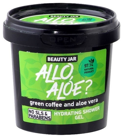 Beauty Jar Beauty Jar, Allo Aloe$18, żel pod prysznic wyciąg z aloesu i zielona kawa, 150 g