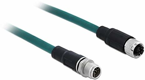 Delock kabel sieciowy M12 8 pinów X-kodowany TPU 2 m 85422