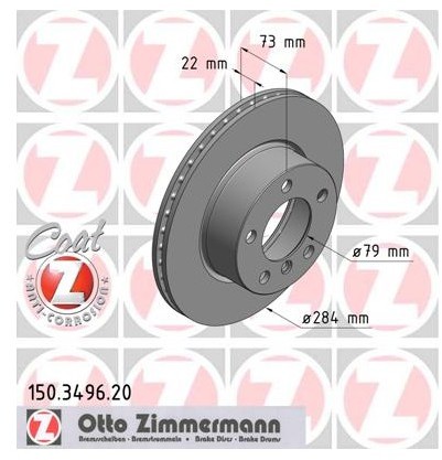 Zimmermann Tarcza hamulcowa 150.3496.20